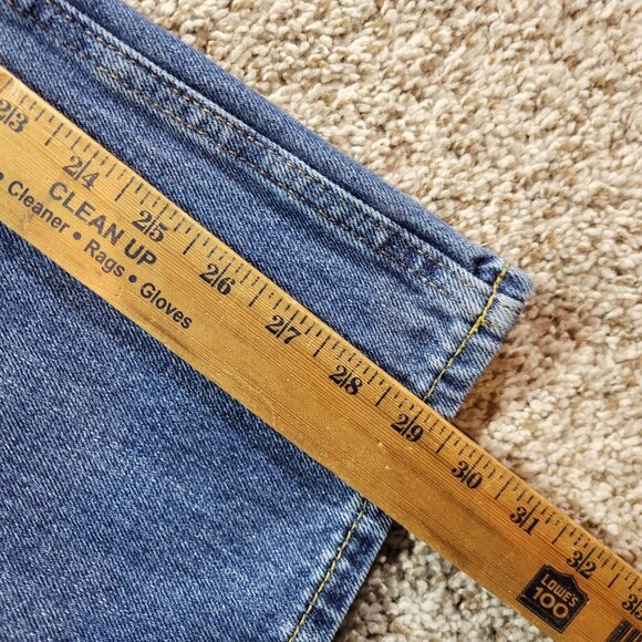 Hollister Jeans Mens 29x30 Straight Dark Wash Denim Button Fly Down Distressed - Picture 4 of 7